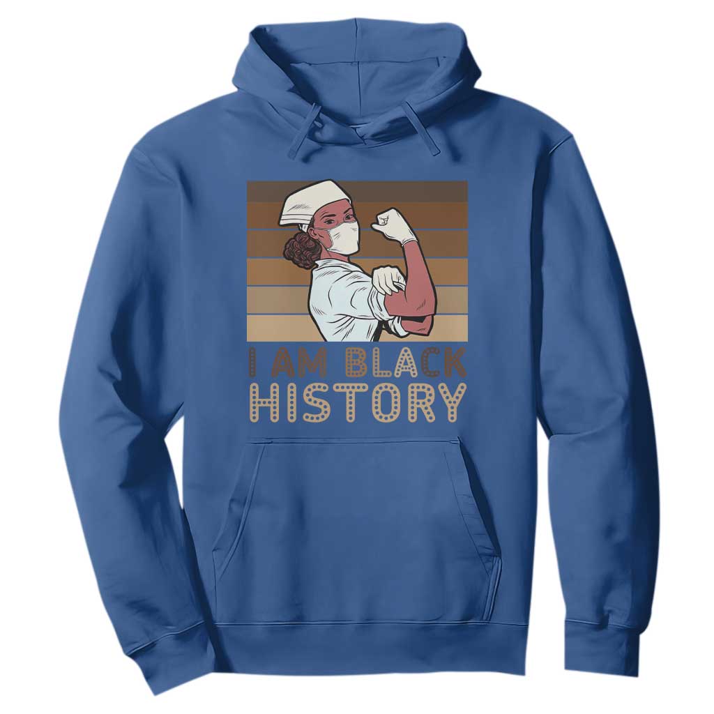 Proud Black Nurse Hoodie I Am Black History - African Pride