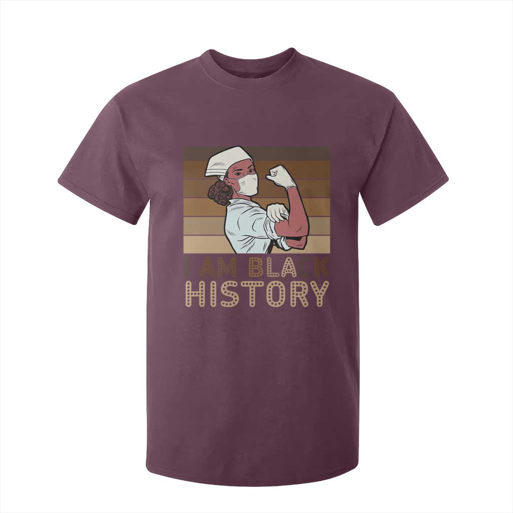 Proud Black Nurse T Shirt For Kid I Am Black History - African Pride