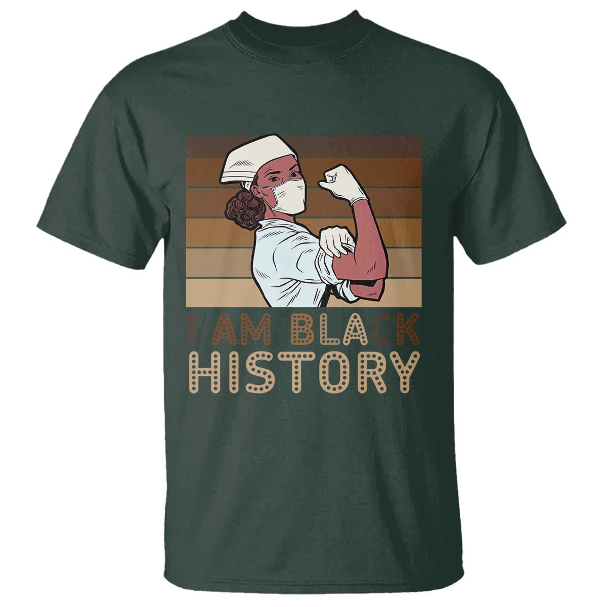 Proud Black Nurse T Shirt I Am Black History - African Pride