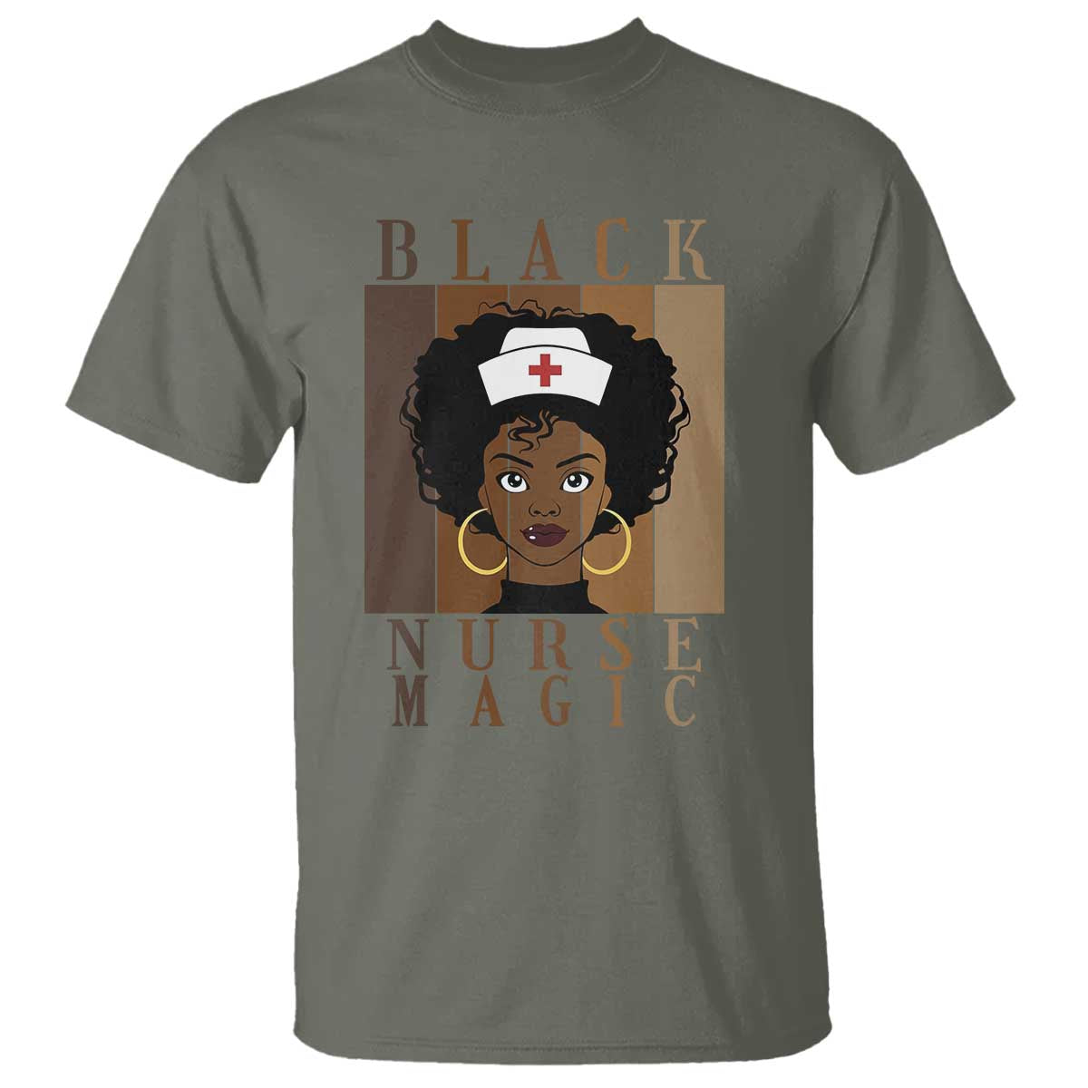 Black Nurse Magic T Shirt Black History Month Nurse Gift - African Pride