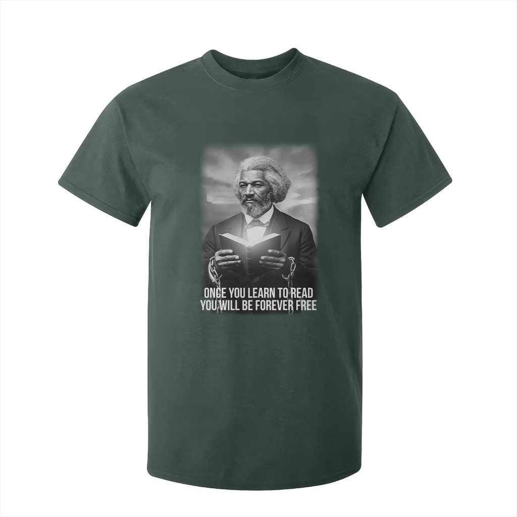 Frederick Douglass T Shirt For Kid Once You Learn To Read You Will Be Forever Free - African Pride