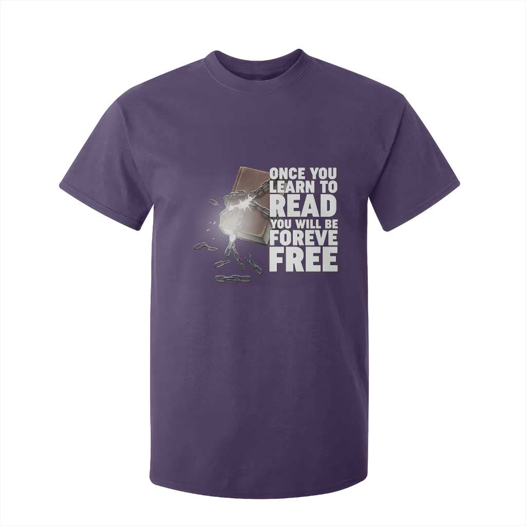 Frederick Douglass Freedom Quote T Shirt For Kid Once You Learn To Read - African Pride