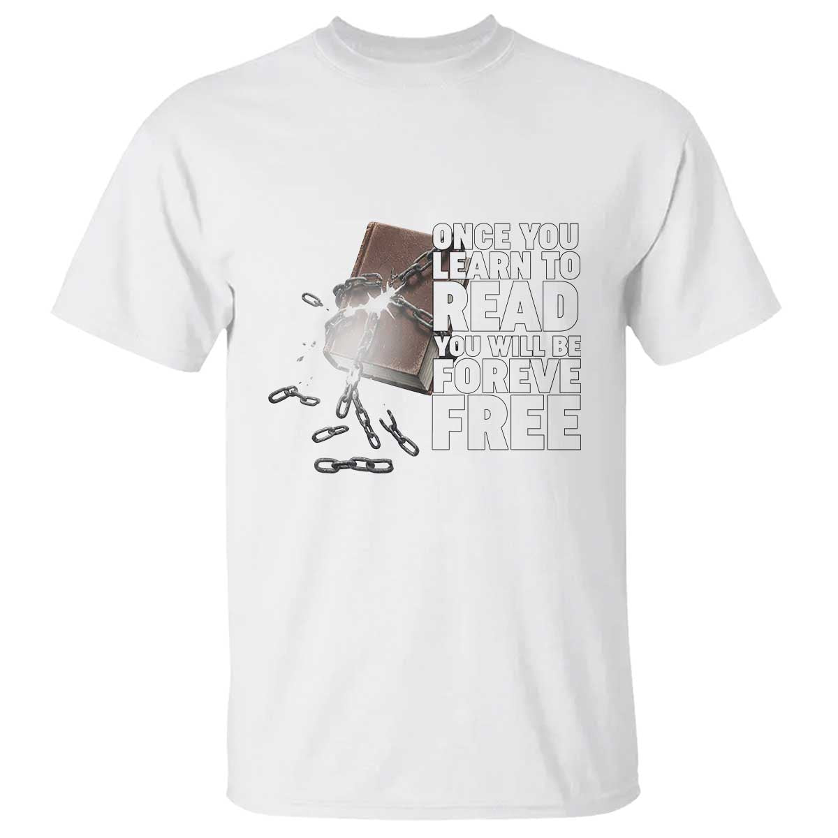 Frederick Douglass Freedom Quote T Shirt Once You Learn To Read - African Pride