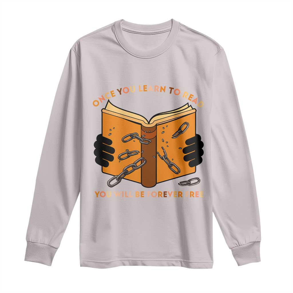 Breaking Every Chain Education Long Sleeve Shirt Frederick Douglass Quote - African Pride