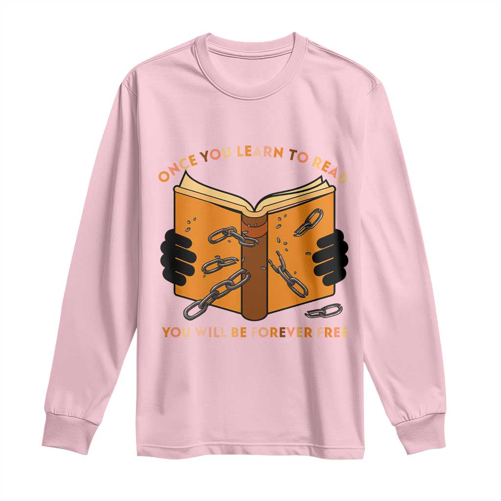 Breaking Every Chain Education Long Sleeve Shirt Frederick Douglass Quote - African Pride