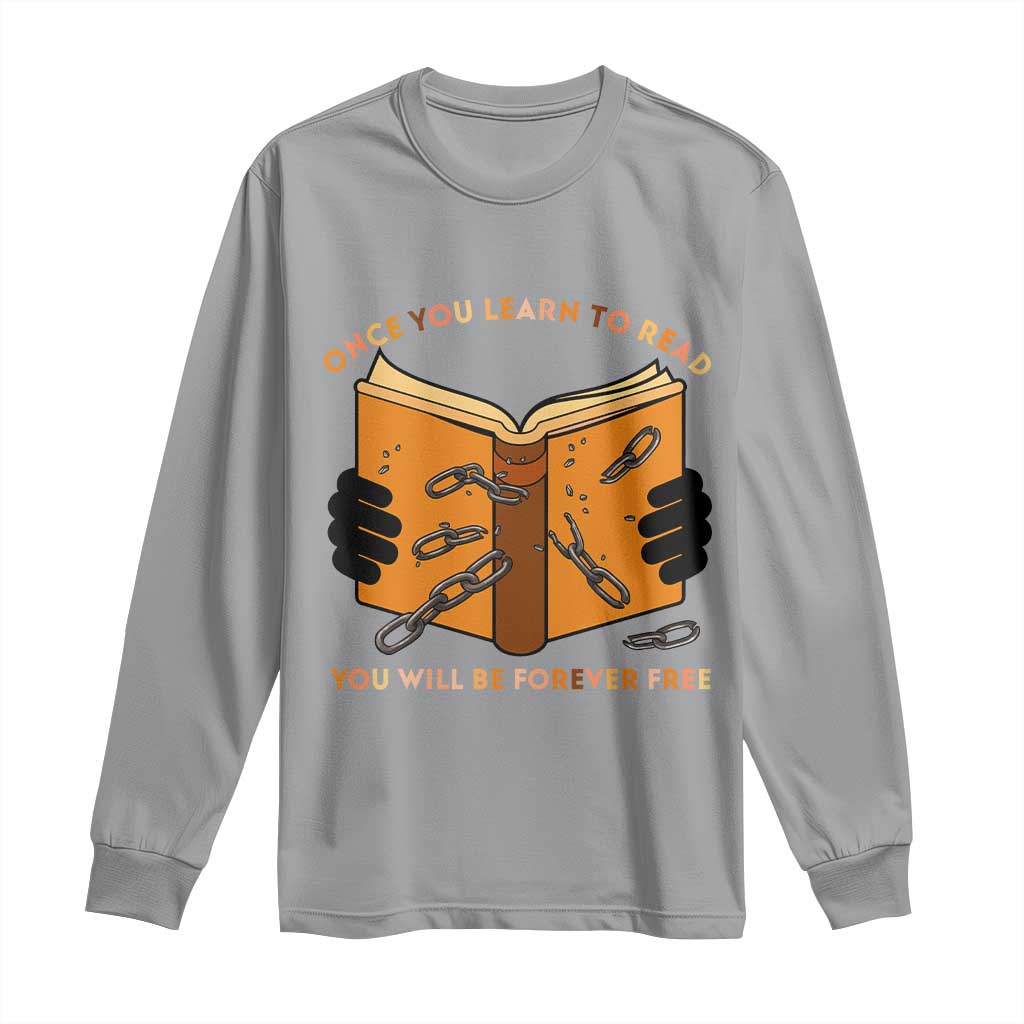 Breaking Every Chain Education Long Sleeve Shirt Frederick Douglass Quote - African Pride