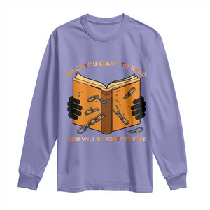 Breaking Every Chain Education Long Sleeve Shirt Frederick Douglass Quote - African Pride