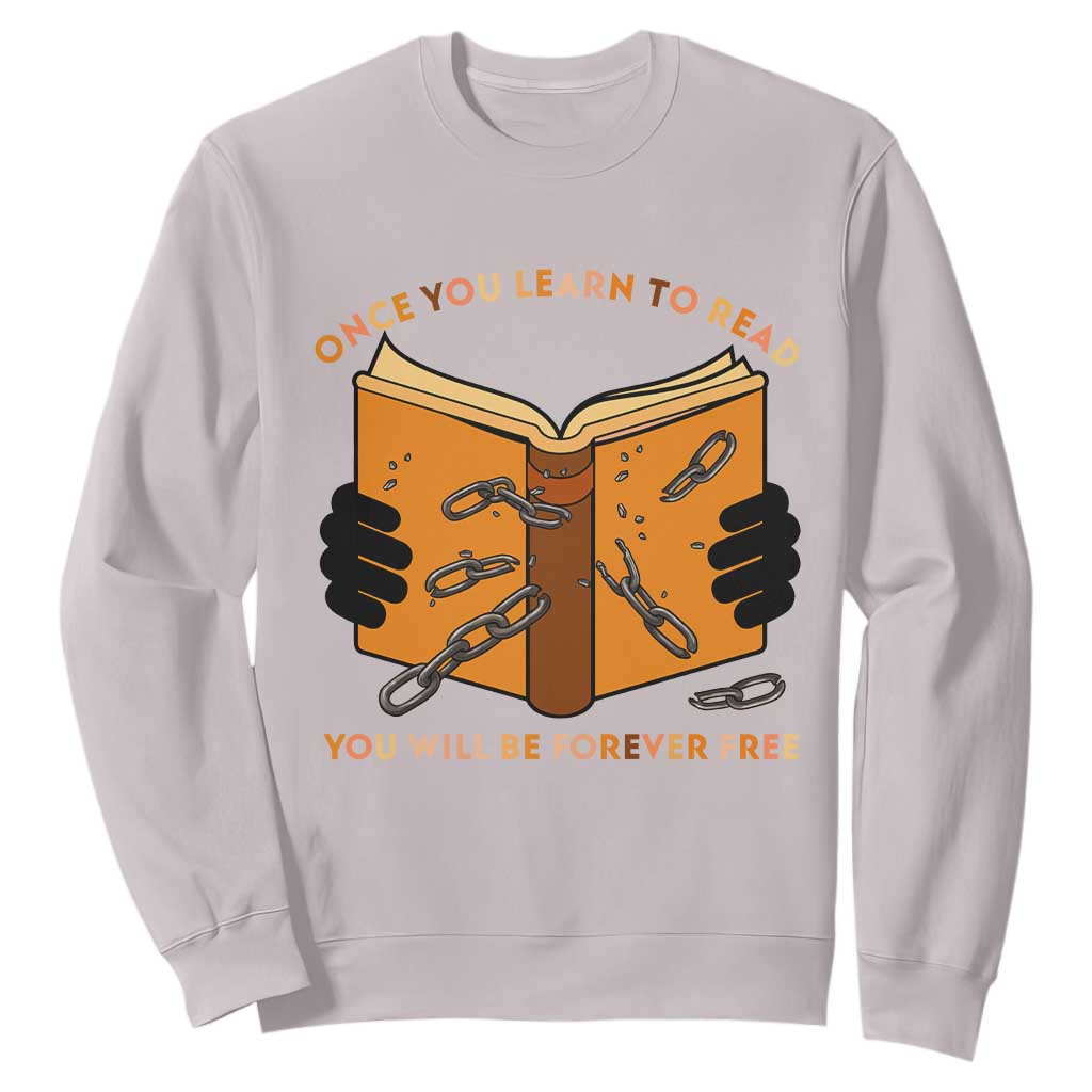 Breaking Every Chain Education Sweatshirt Frederick Douglass Quote - African Pride