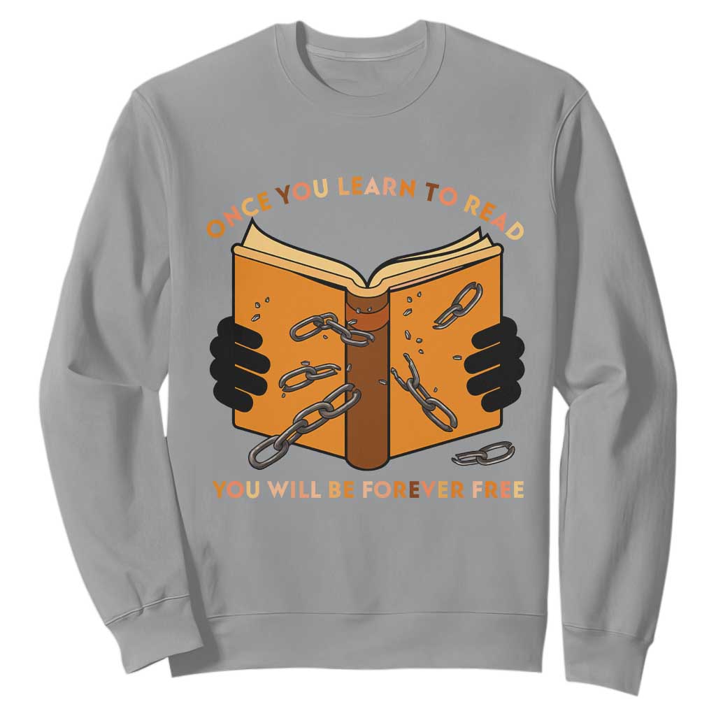 Breaking Every Chain Education Sweatshirt Frederick Douglass Quote - African Pride