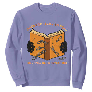 Breaking Every Chain Education Sweatshirt Frederick Douglass Quote - African Pride
