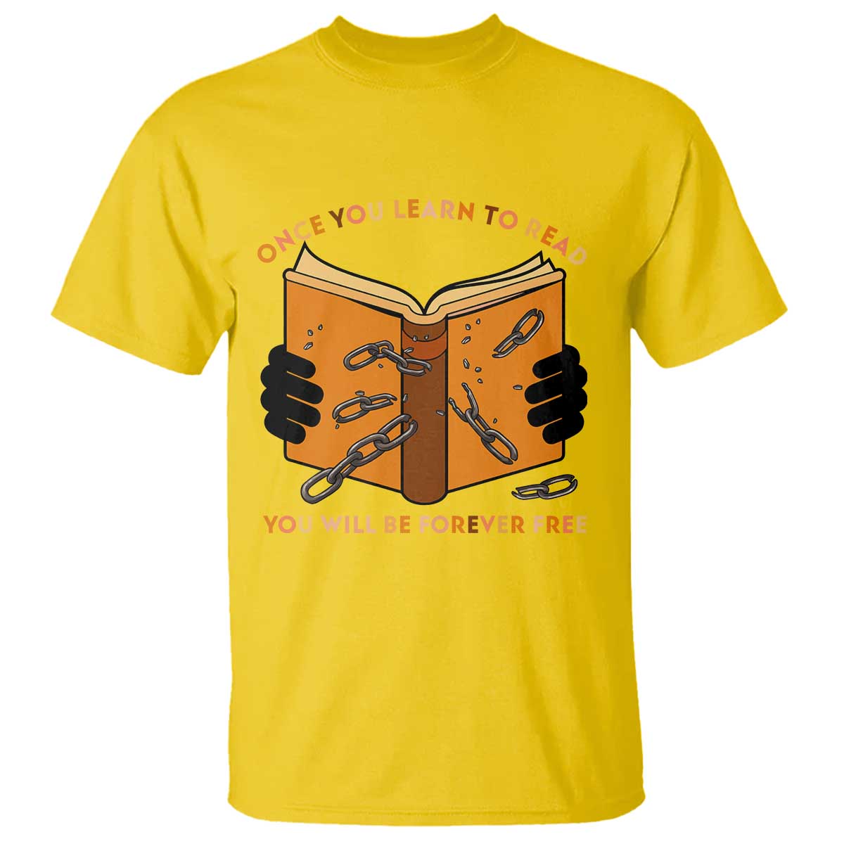Breaking Every Chain Education T Shirt Frederick Douglass Quote - African Pride