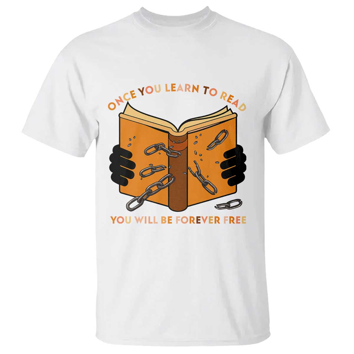 Breaking Every Chain Education T Shirt Frederick Douglass Quote - African Pride