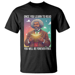 Frederick Douglass Reading And Freedom T Shirt African American Heritage - African Pride