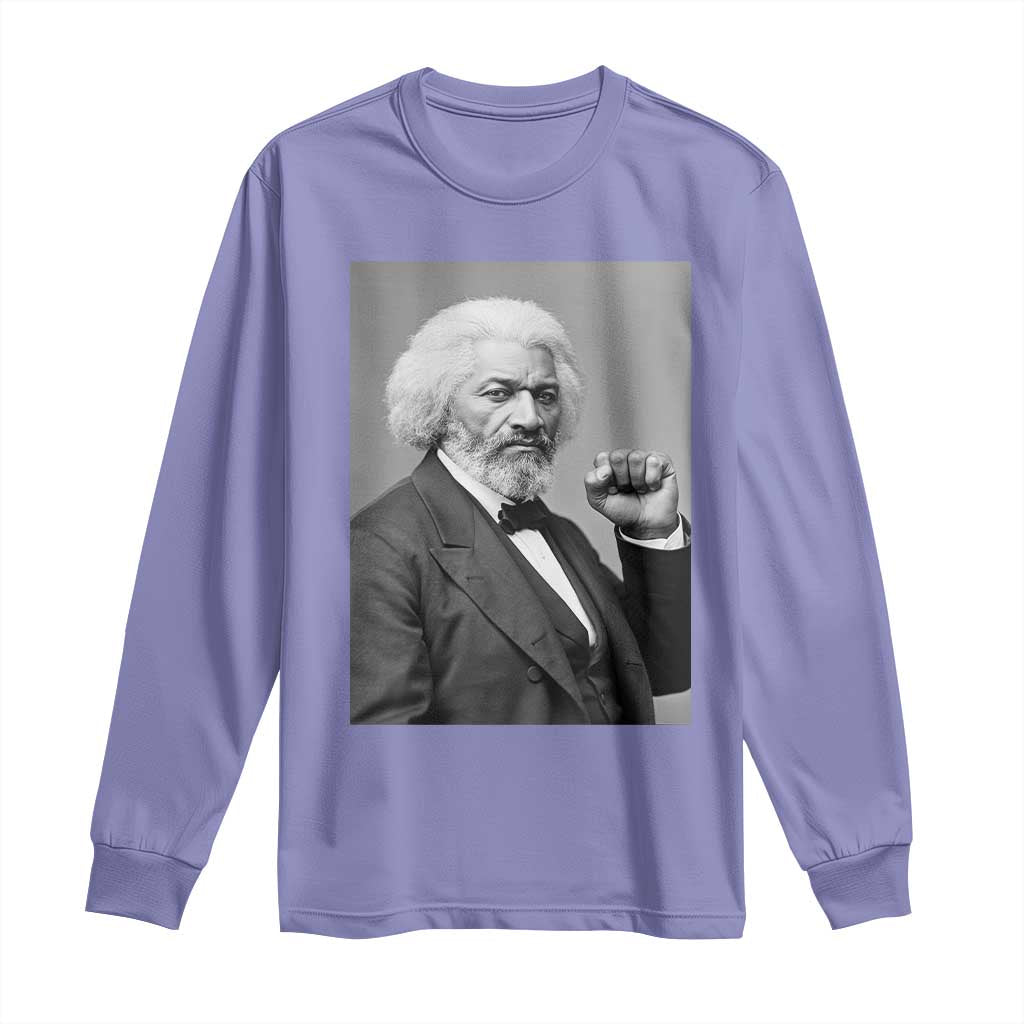 Strong Black History Leader Long Sleeve Shirt Frederick Douglass Empowerment - African Pride