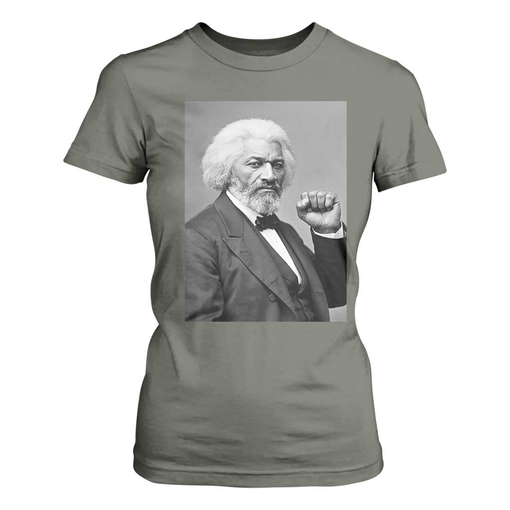 Strong Black History Leader T Shirt For Women Frederick Douglass Empowerment - African Pride
