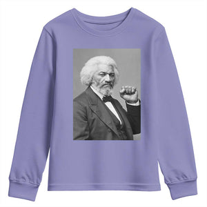 Strong Black History Leader Youth Sweatshirt Frederick Douglass Empowerment - African Pride