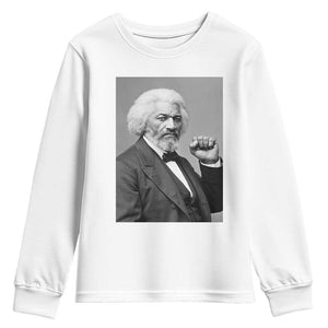 Strong Black History Leader Youth Sweatshirt Frederick Douglass Empowerment - African Pride