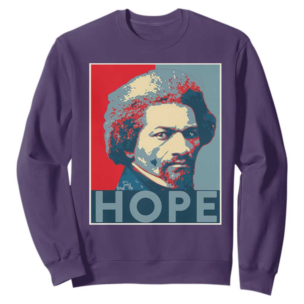 Frederick Douglass Hope Poster Sweatshirt African American Heritage - African Pride