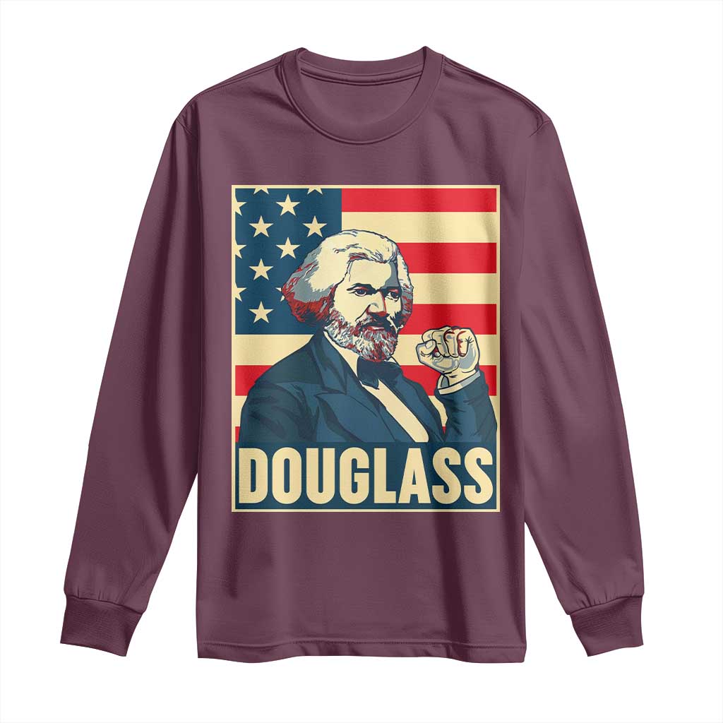 Frederick Douglass American Hero Long Sleeve Shirt Black History Month Gift