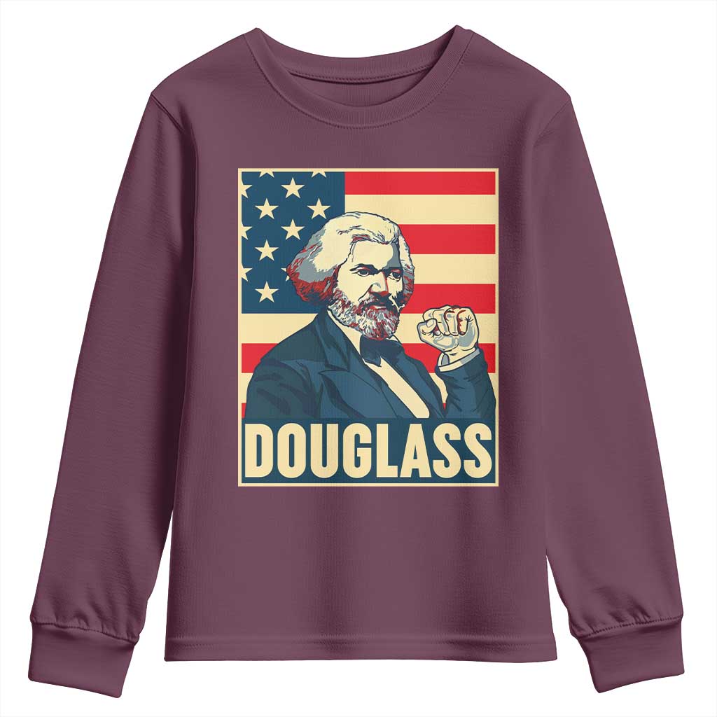 Frederick Douglass American Hero Youth Sweatshirt Black History Month Gift
