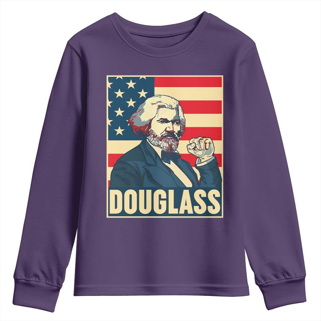 Frederick Douglass American Hero Youth Sweatshirt Black History Month Gift