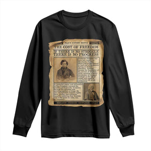 If There Is No Struggle No Progress Long Sleeve Shirt Frederick Douglass Newspaper - African Pride