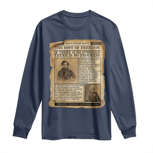If There Is No Struggle No Progress Long Sleeve Shirt Frederick Douglass Newspaper - African Pride