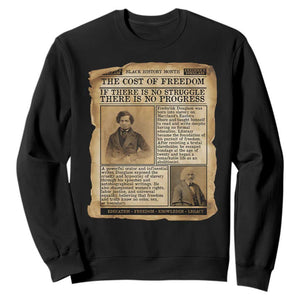 If There Is No Struggle No Progress Sweatshirt Frederick Douglass Newspaper - African Pride