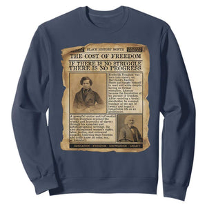 If There Is No Struggle No Progress Sweatshirt Frederick Douglass Newspaper - African Pride
