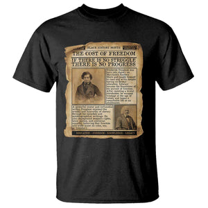 If There Is No Struggle No Progress T Shirt Frederick Douglass Newspaper - African Pride