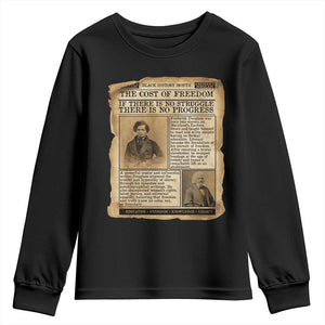 If There Is No Struggle No Progress Youth Sweatshirt Frederick Douglass Newspaper - African Pride