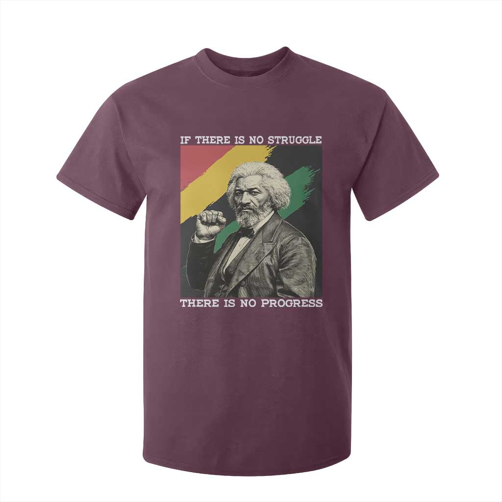 Frederick Douglass Struggle And Progress T Shirt For Kid Inspirational Black History - African Pride