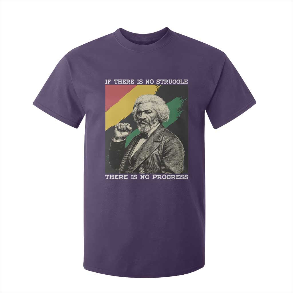 Frederick Douglass Struggle And Progress T Shirt For Kid Inspirational Black History - African Pride