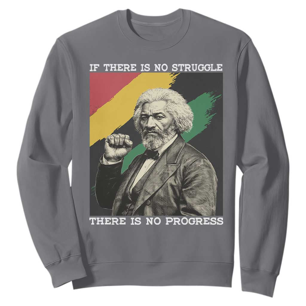 Frederick Douglass Struggle And Progress Sweatshirt Inspirational Black History - African Pride