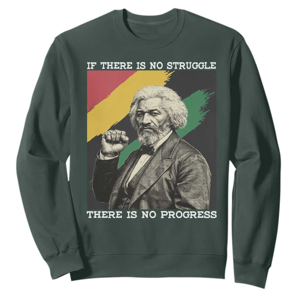Frederick Douglass Struggle And Progress Sweatshirt Inspirational Black History - African Pride