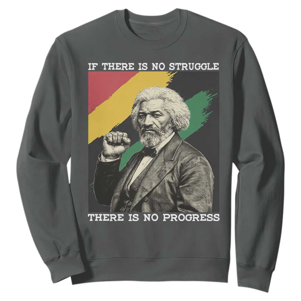 Frederick Douglass Struggle And Progress Sweatshirt Inspirational Black History - African Pride