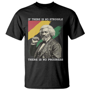 Frederick Douglass Struggle And Progress T Shirt Inspirational Black History - African Pride