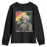 Frederick Douglass Struggle And Progress Youth Sweatshirt Inspirational Black History - African Pride