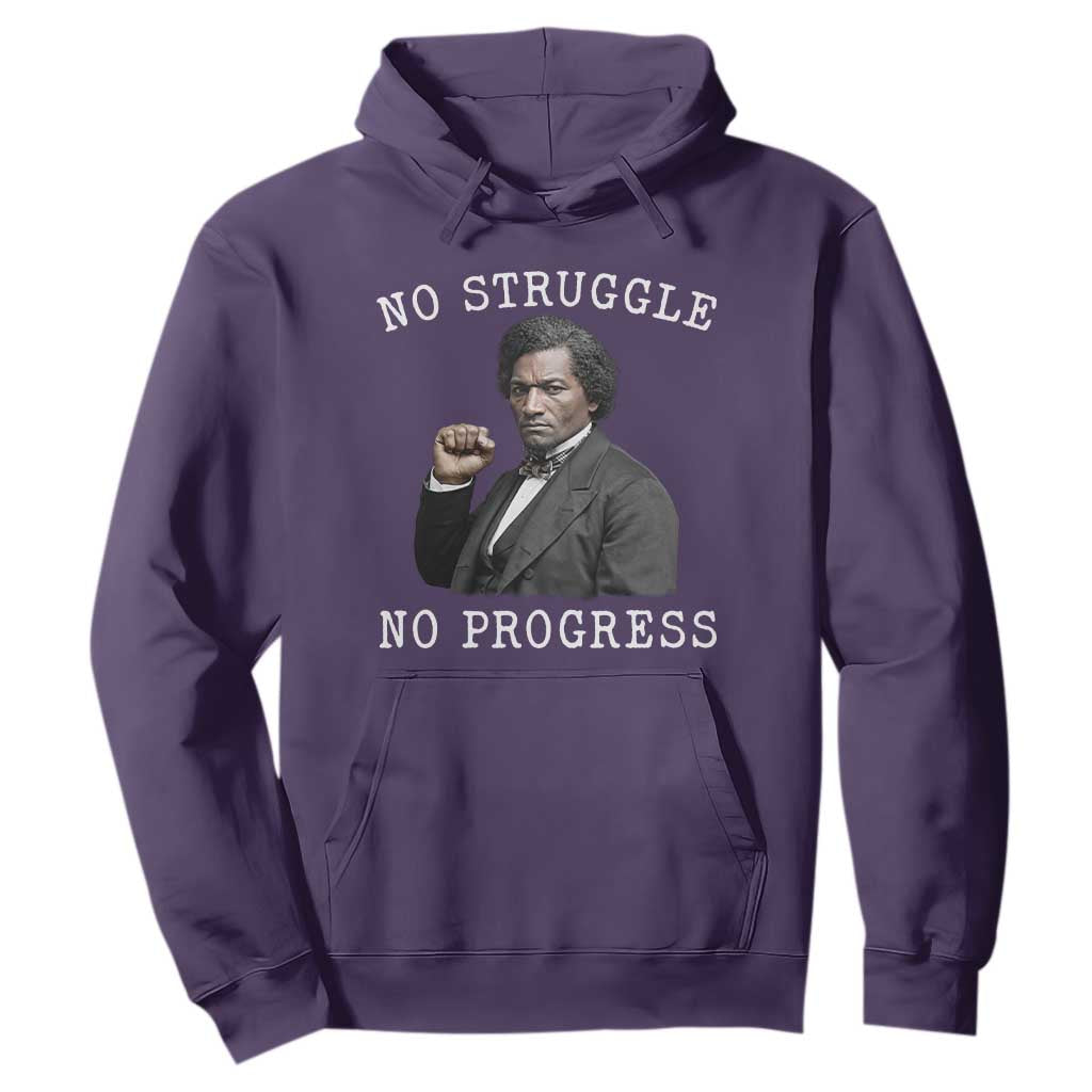 Frederick Douglass Quote Hoodie No Struggle No Progress - African Pride