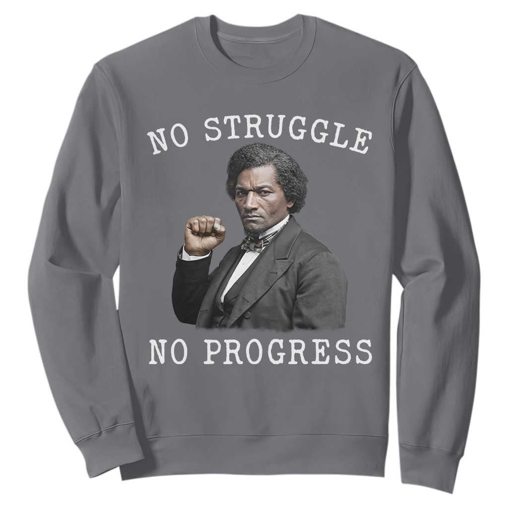 Frederick Douglass Quote Sweatshirt No Struggle No Progress - African Pride