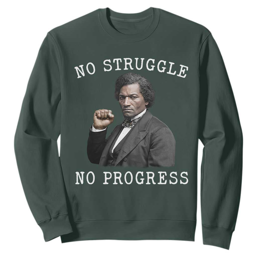 Frederick Douglass Quote Sweatshirt No Struggle No Progress - African Pride