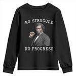 Frederick Douglass Quote Youth Sweatshirt No Struggle No Progress - African Pride