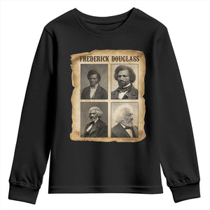 The Life Of Frederick Douglass Youth Sweatshirt Historical Black History - African Pride