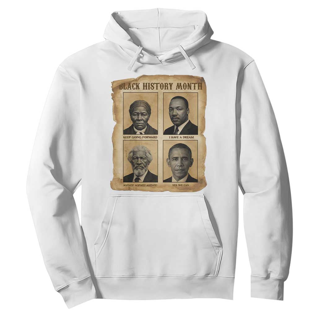 Vintage Black History Heroes Hoodie Strong Black Pride - African Pride