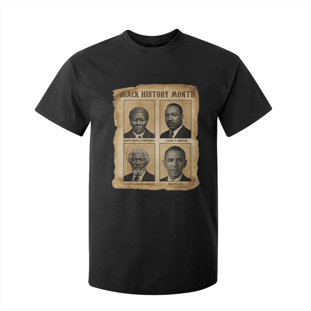 Vintage Black History Heroes T Shirt For Kid Strong Black Pride - African Pride