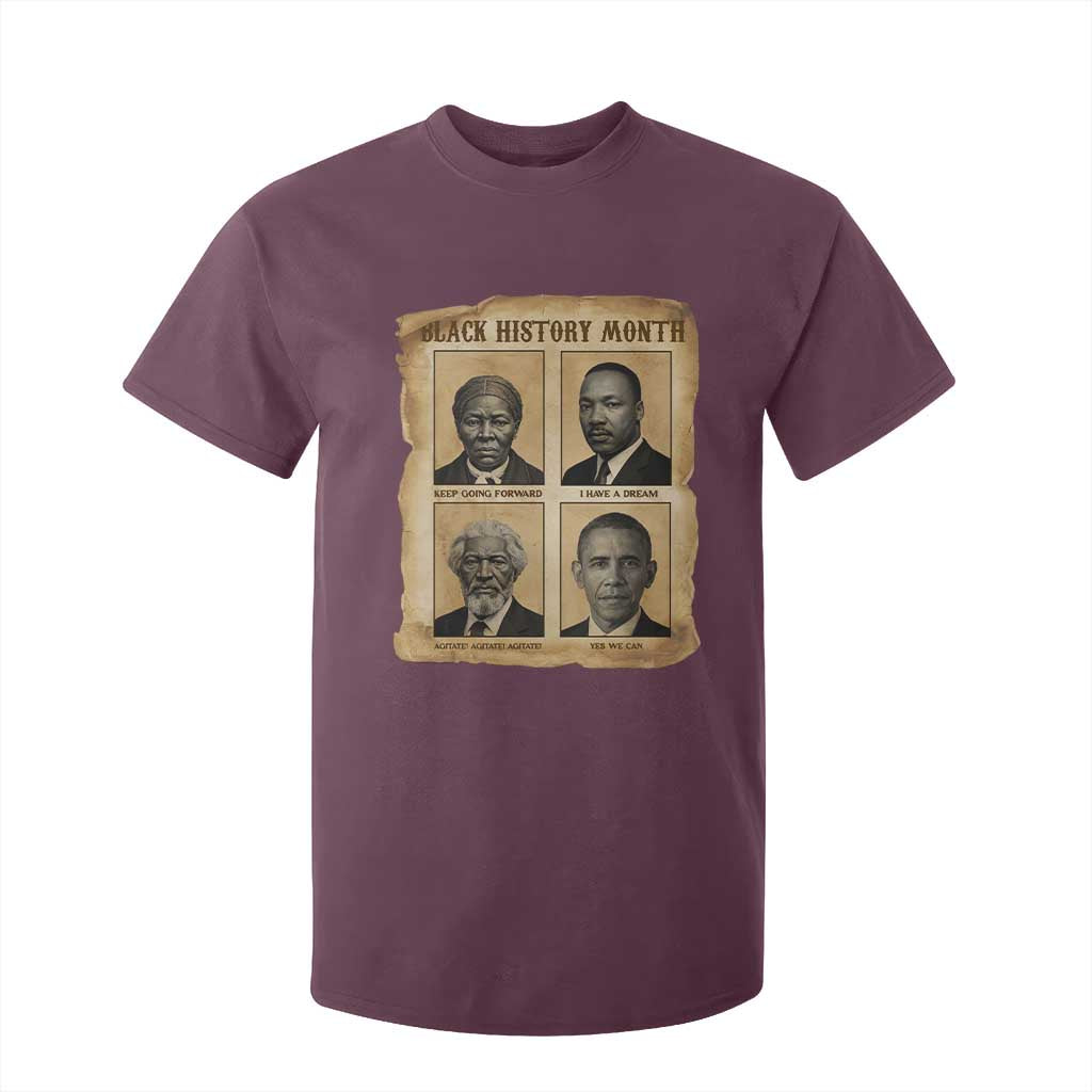 Vintage Black History Heroes T Shirt For Kid Strong Black Pride - African Pride