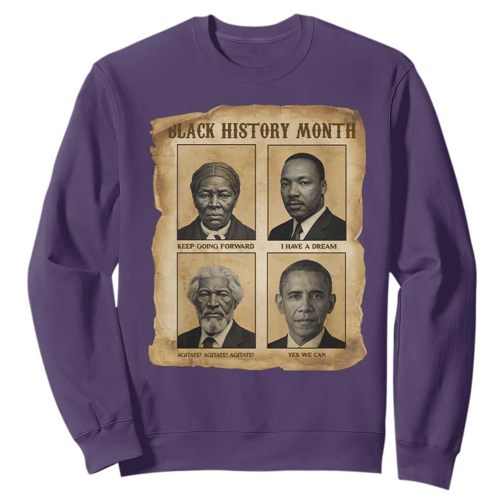 Vintage Black History Heroes Sweatshirt Strong Black Pride - African Pride