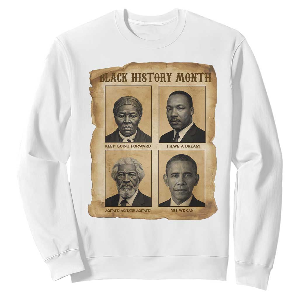 Vintage Black History Heroes Sweatshirt Strong Black Pride - African Pride