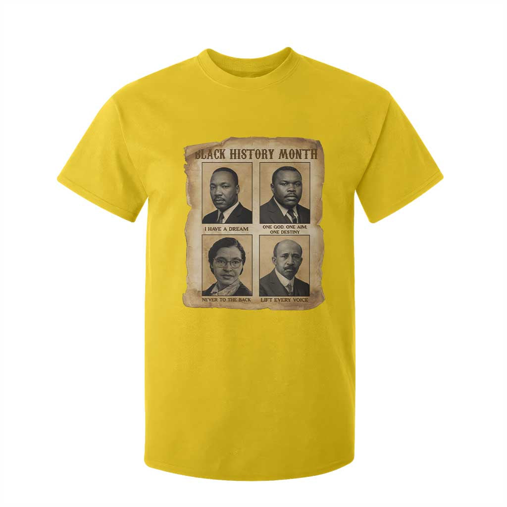 Vintage African American Heroes T Shirt For Kid Black Pride Inspiration - African Pride