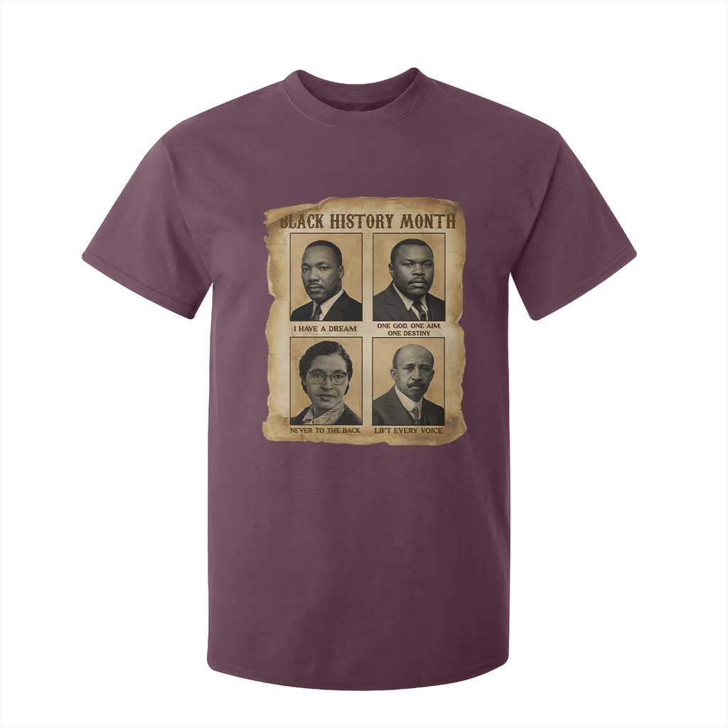 Vintage African American Heroes T Shirt For Kid Black Pride Inspiration - African Pride